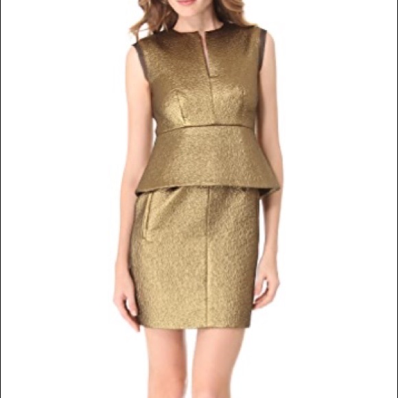 Dvf Delian Clean Jacquard Dress